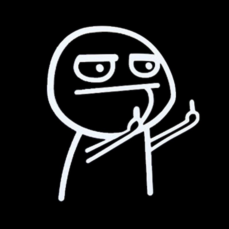 Funny Middle Finger Car Reflective Stickers Vinyl Sticker Decasl Auto Motorcycle Personality Cartoon Creative Body Sticker Decal