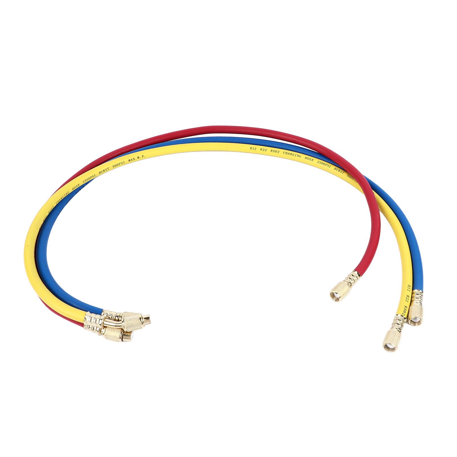 

Шланг для заправки кондиционера HVAC Манометрический коллектор для хладагента R22 Трехцветный 0,9 метра