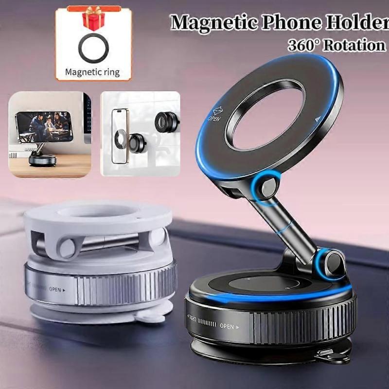 Magnetický držák na telefon do auta s 360° rotací a přísavkou