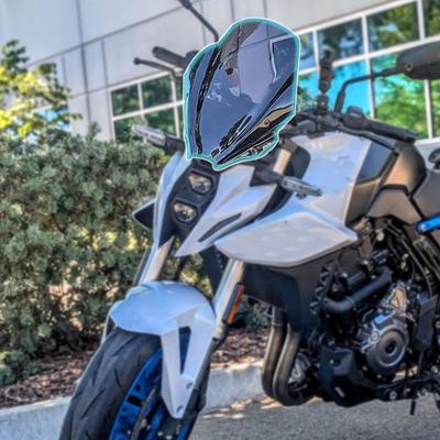 Midimttop Motorcycle Windscreen/Windshield Bracket/Visor/Front Fairing/Fly Screen/Air Spoiler/Wind Deflector for GSX8S, GS, X8S, GSX-8S (2023-2024) (B