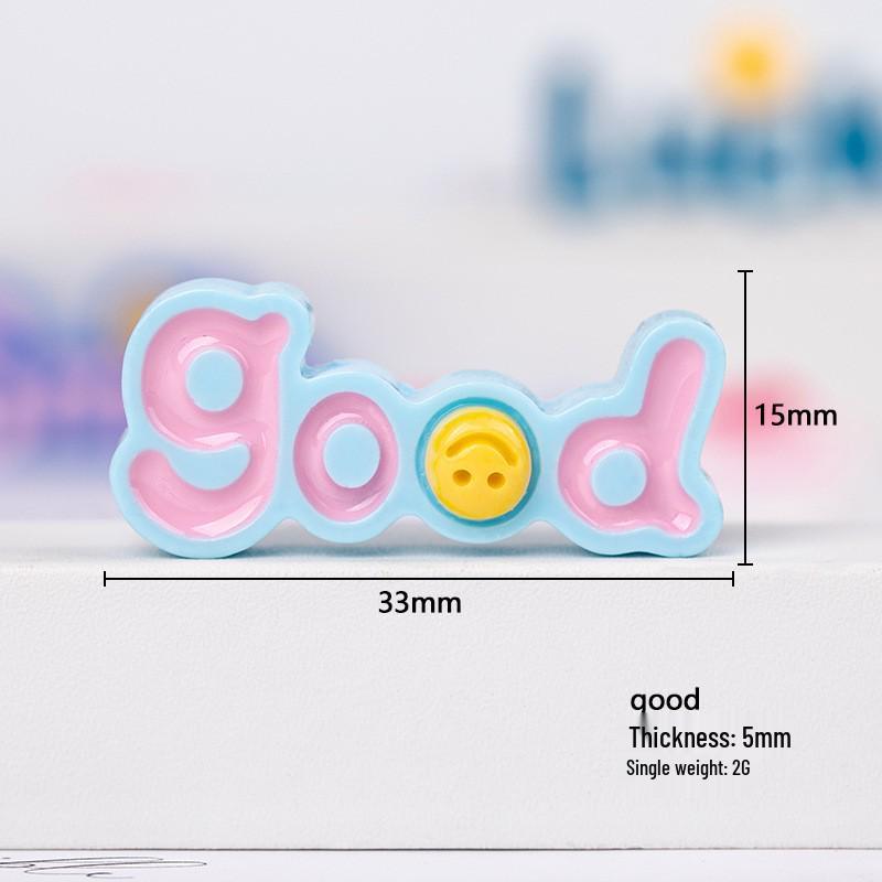 Colorful Epoxy Resin Letter Sign for DIY Projects: Phone Case Decals, Fridge Magnets, Shoe Buckles
