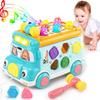 Plastic Music Activity Bus Baby Toy Montessori Whack-a-Mole Toys  Desktop Decor