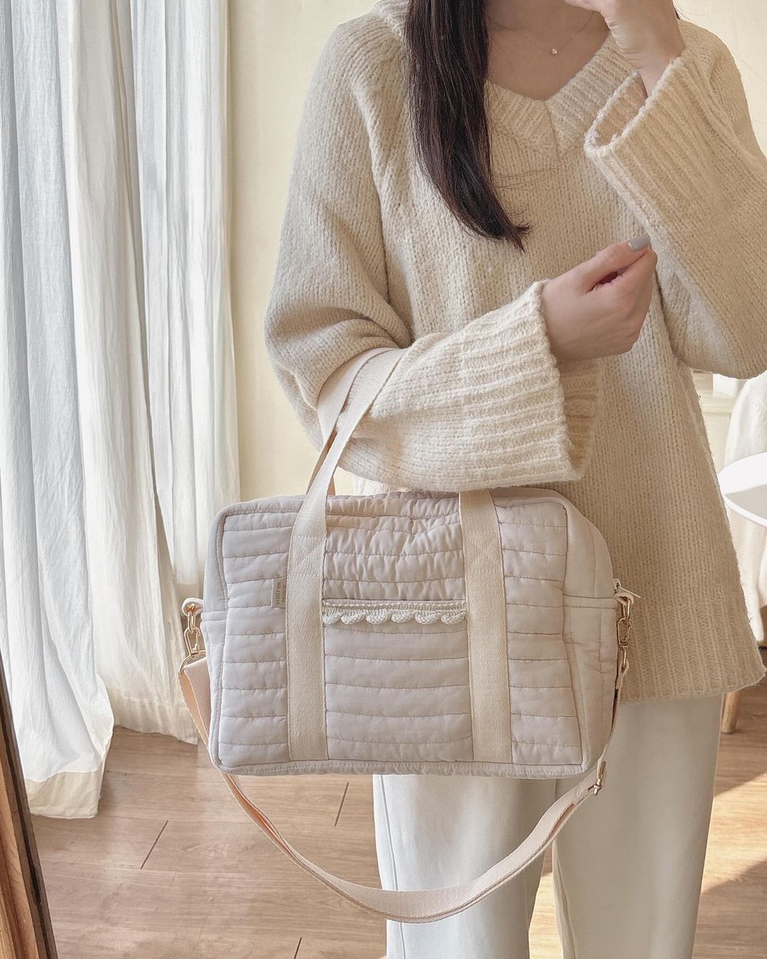 

Сумка для мамы большой вместимости с сердечком, кроссбоди, сумка для подгузников, легкая, многофункциональная, дорожная сумка-тоут для малыша