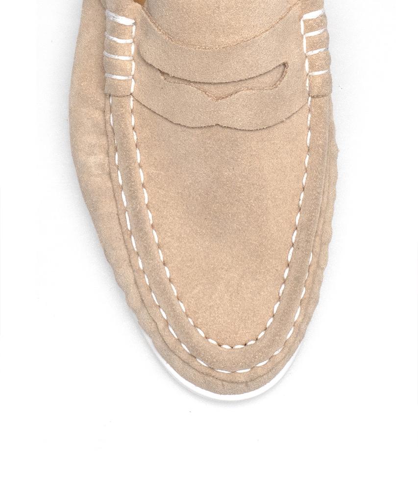 Allclassic Alc4411W Resort Shirred Loafers_Beige Suede