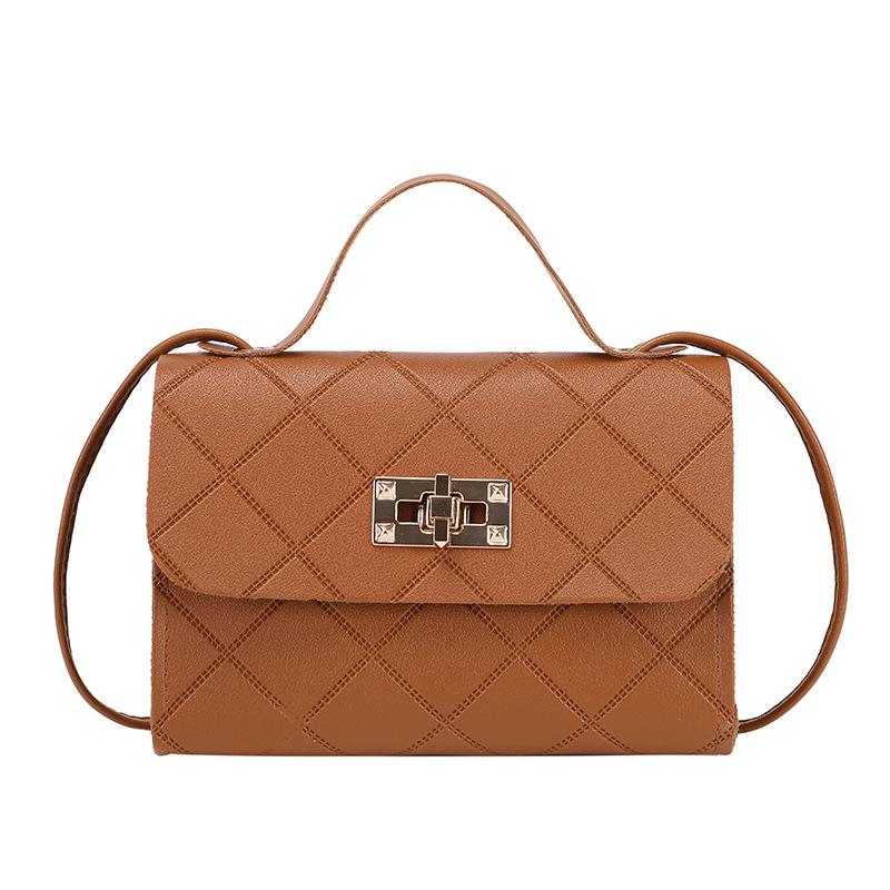 Embossed Diamond Lattice Women's Square Crossbody Bag - 2024 Fashion Single Shoulder Bag