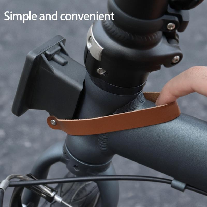 2 Pcs Front Shelf Handle Cycling Accessories Pig Nose Anticcratch Folding Bike Head Bag Pull Belt