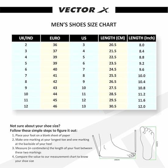 Vector X High-Performance Outdoor Running/Athletic Track and Field Shoes with Footwear Shoe for Adult, Men Women & Boys Kids UK3
