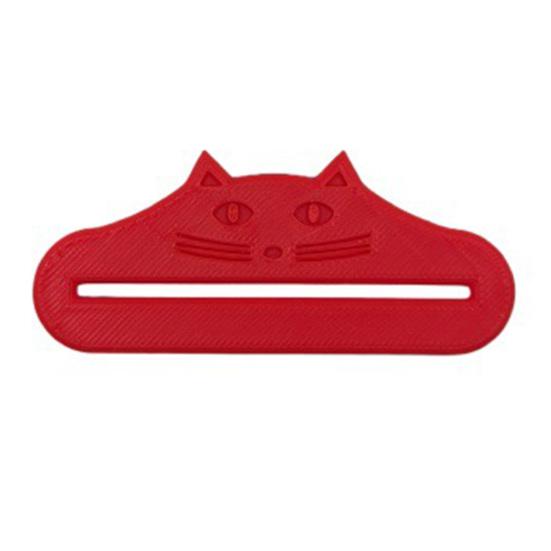 3D-gedruckter Katzenfutterbeutel-Schaber Katzenohrenform Sauberer Überreste-Reduzierer Universeller Katzenleckerli-Streifen Nassfutterbeutel-Quetscher-Extraktor Haustierbedarf