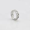 Fashion Titanium Steel Cuban Chain Ring Couple Titanium Steel Ring Hip Hop Trend Hollow Ring