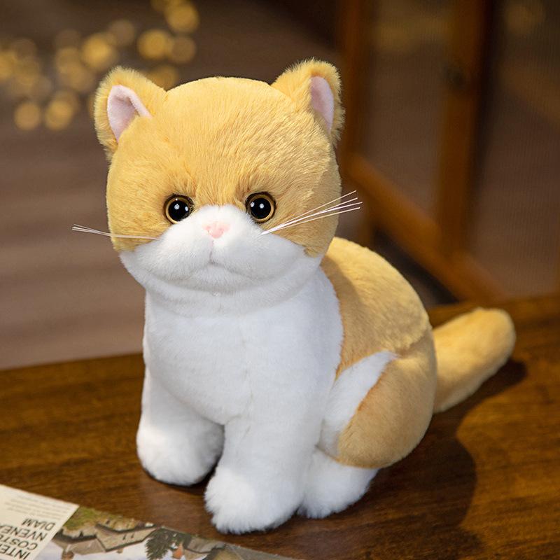 

Милая кукла кота Гарфилда, кукла кота экзотической короткошерстной породы, плюшевая игрушка, симуляция котенка, тряпичная кукла, детский подарок 26cm 0.26kg