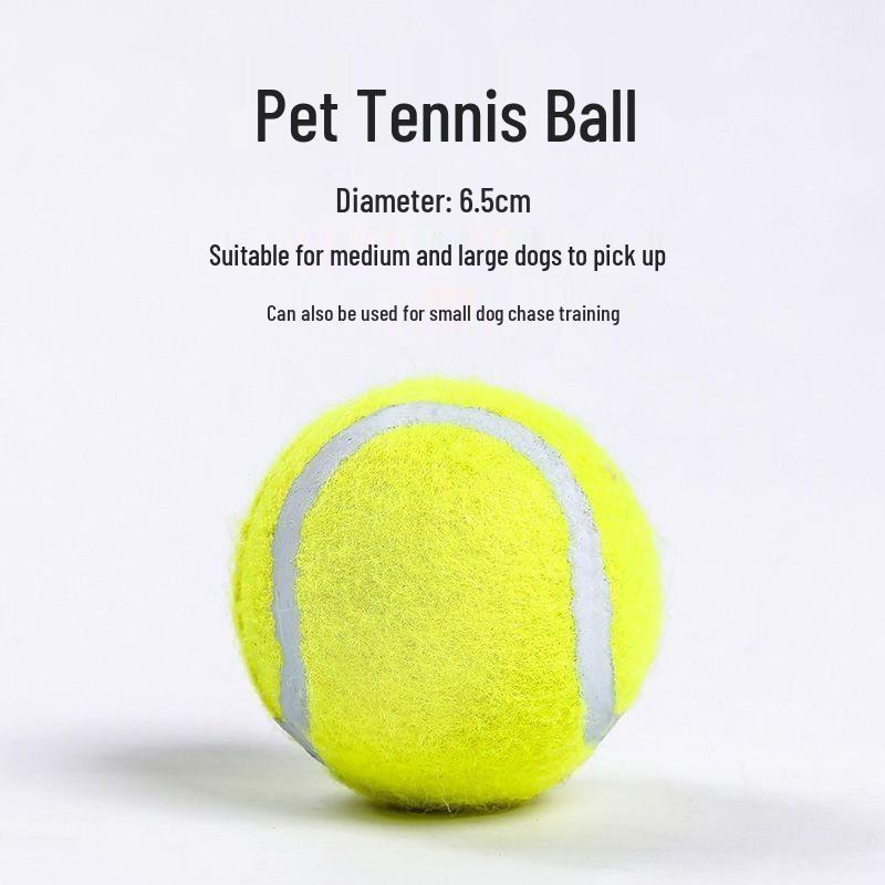 Durable Rubber Elastic Tennis Ball Dog Chew Toy for All Sizes