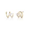 LUNNE 14k 1-Part Wrap Diamond Loop Single Earrings (14k Gold) #LDIAE03