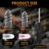 120PCS Tire Repair Rubber Nail Reliable Tire Plug Kit with 2 Screwdriver Screw Type Tyre Repair Nail Kit for Car Motorcycle