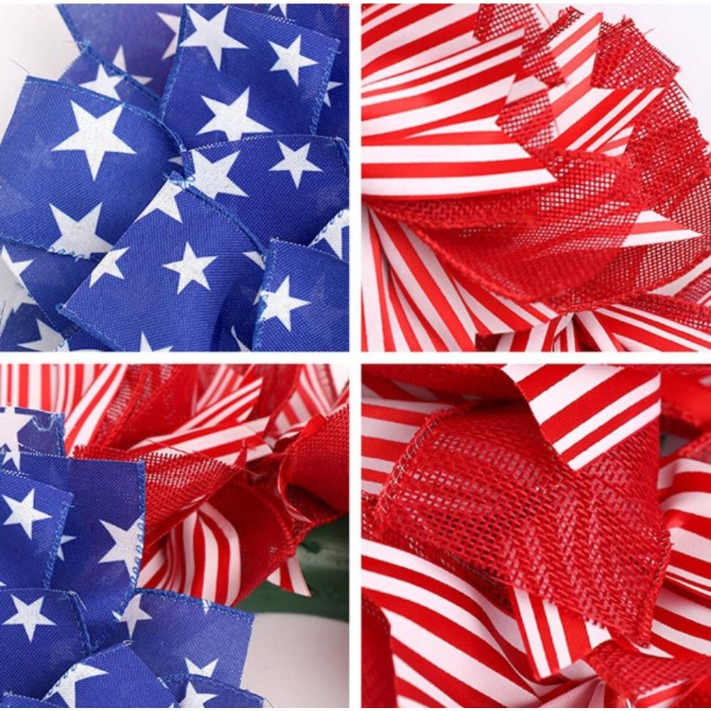 Independence Day Wreath Remembrance Day Garland Decor Door Wreath Wall Hanging Garland Holiday Decor Wreath Front Door Wall