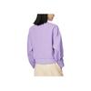 Lining Sports Trend Series Solid Color Letter Rhinestone Craft Round Neck Long Sleeve Sweatshirt Women Tops Purple AWDS634-3
