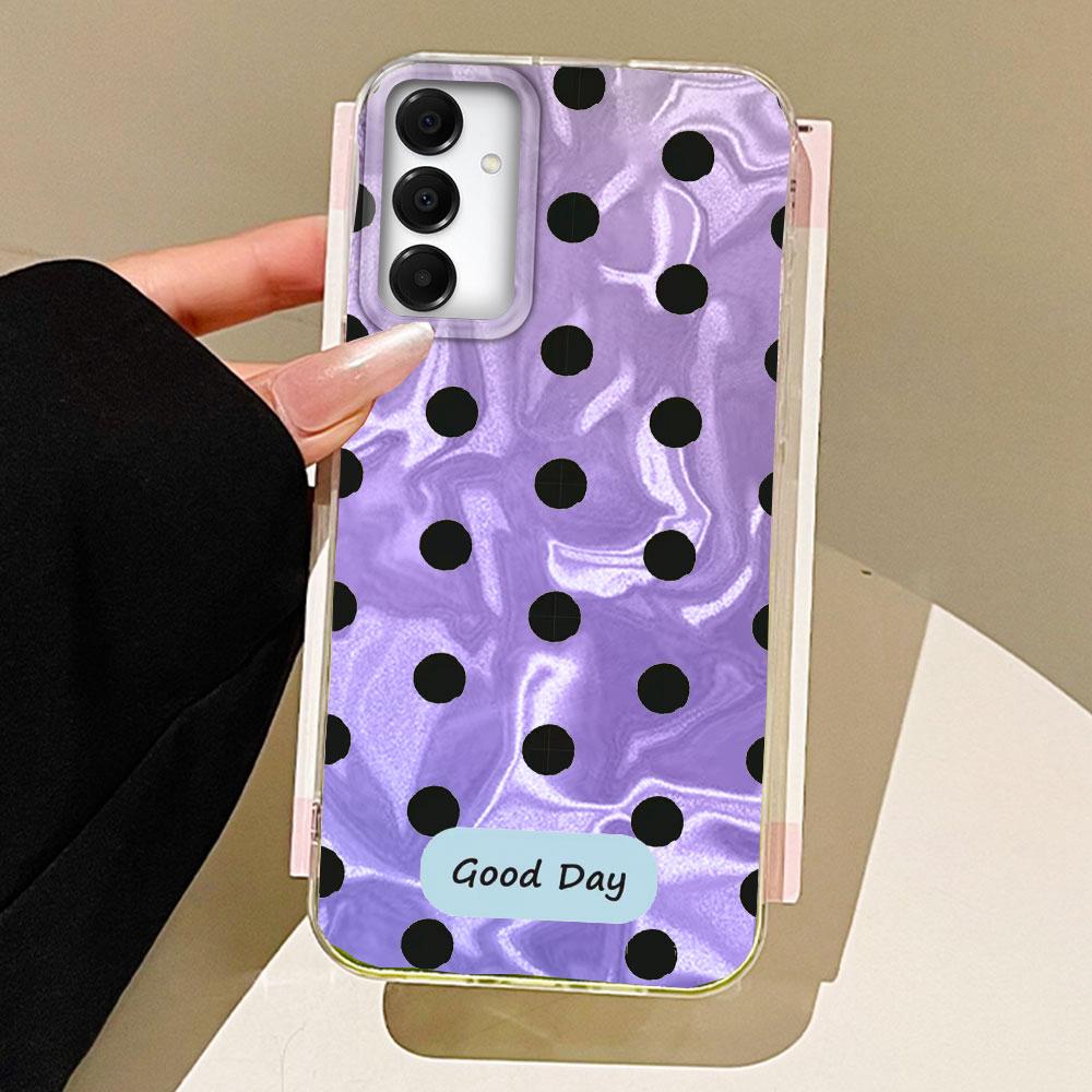 

Красочный классический чехол для телефона с черными точками для Samsung Galaxy A55 A56 A36 A26 A16 A54 A24 A14 A34 A53 A06, силиконовая задняя крышка Samsung A53 белый