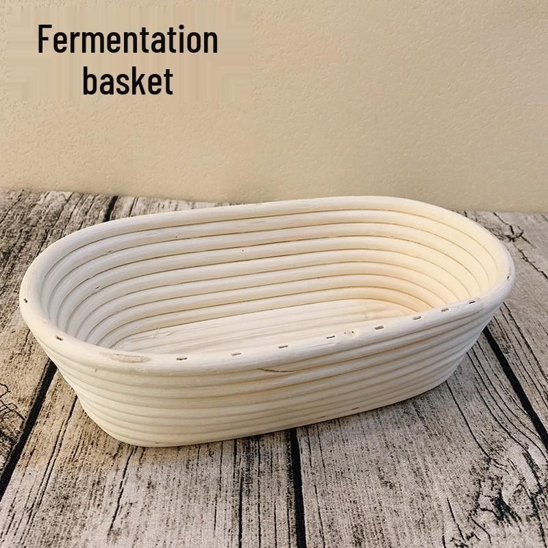 Cestino per la fermentazione del pane in rattan vietnamita - Utensile da forno in stile europeo e ciotola per la conservazione
