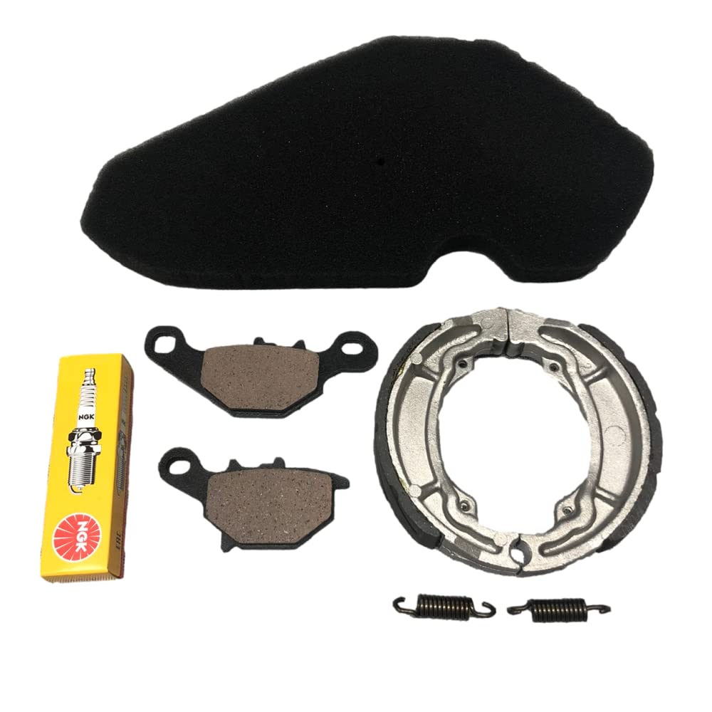 

Let s 2 CA1KB Front and Rear Brake Pads, Shoes, Air Filter, NGK Spark Plugs BPR6HS Replacement Parts Set A-BPK-30008S