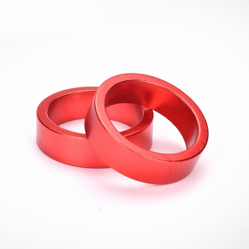 2Pcs Bike Aluminum Alloy Headset Spacer Light Weight Bicycles Headset Washer Mountain Bike Stem Headset Spacers Enduring