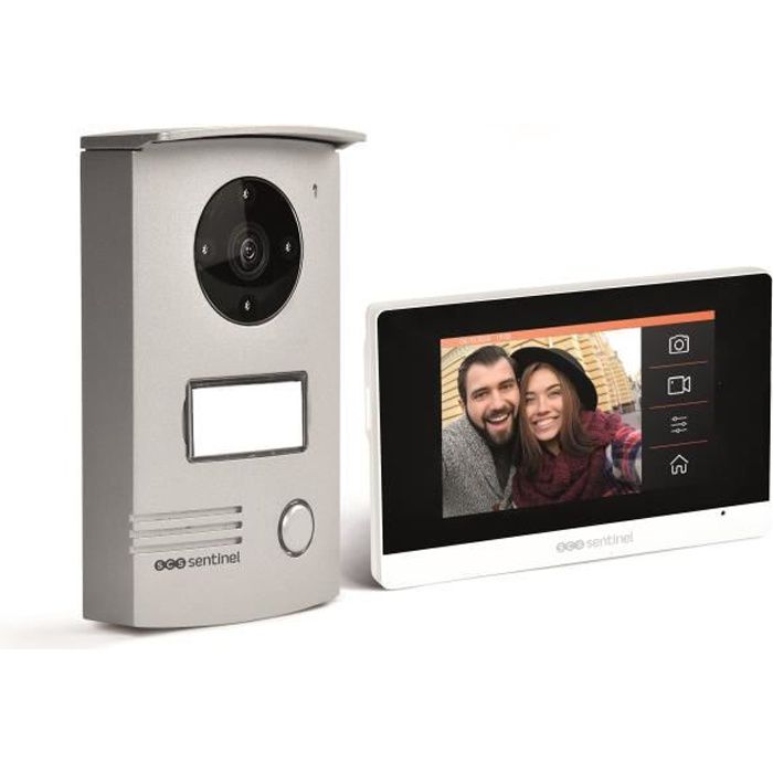 Videocitofono cablato SCS SENTINEL VisioDoor 4.3+ con monitor touchscreen da 4,3 e visione notturna - Garanzia di 5 anni