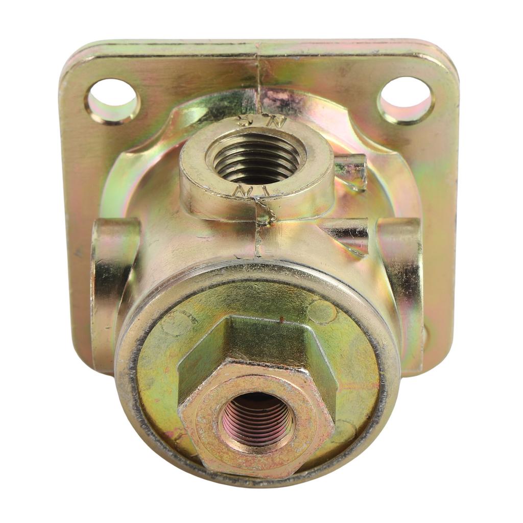 3 Way Valve 90554615PTP Metal 1 8in 1 4in NPT Port High Pressure Proof Stable Performance for Semi Trailer Truck