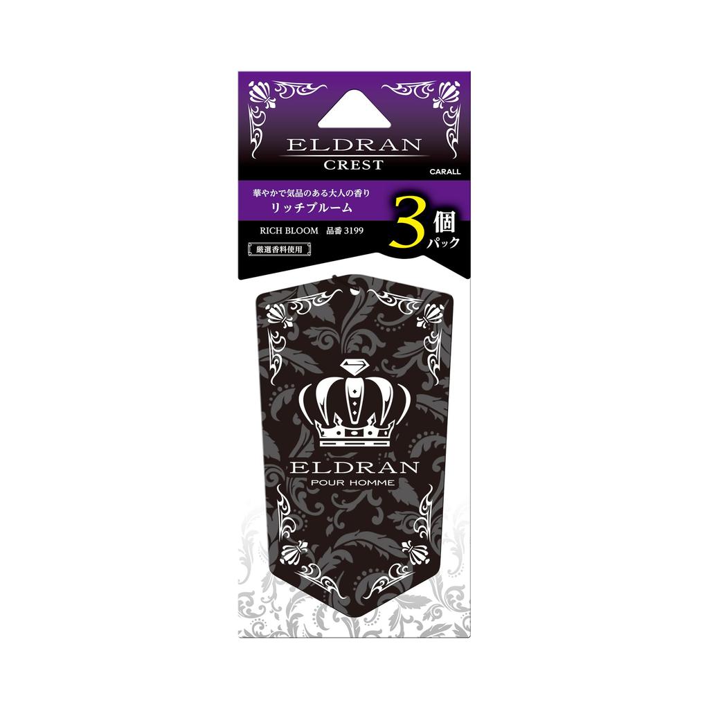 Carall 3199 Elduran Crest Pack of 3 Rich Bloom Car (Hanging) 10g X 3 Count