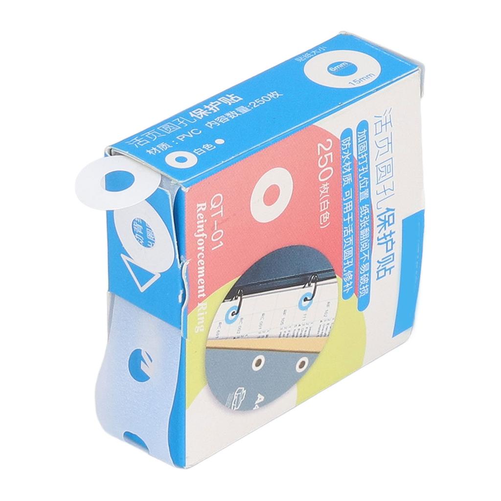 Hole Punch Reinforcers Stickers DIY Production PVC Waterproof Simple Operation Reinforcement Labels