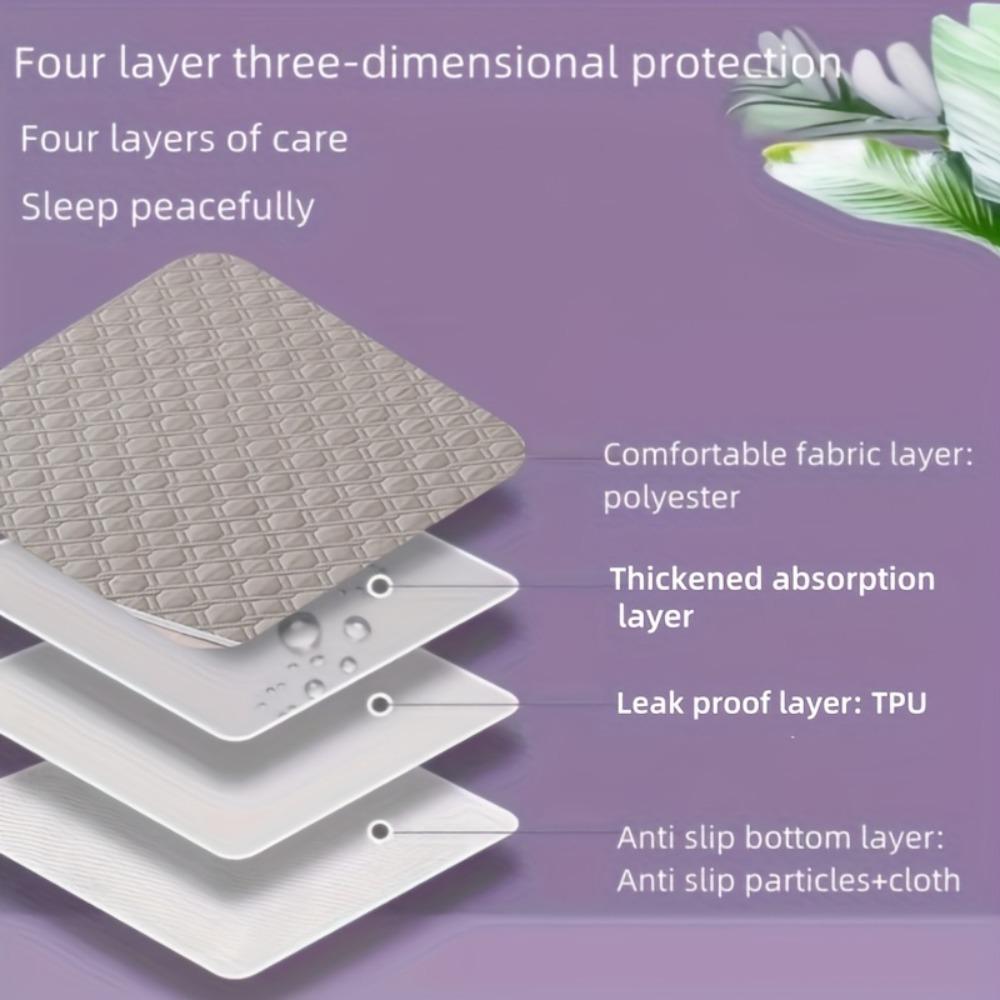 One Reusable Mattress Protector, Waterproof Diaper Pad, Anti-diaper Pad, Washable Incontinence Pad, Unisex Mattress Protector.