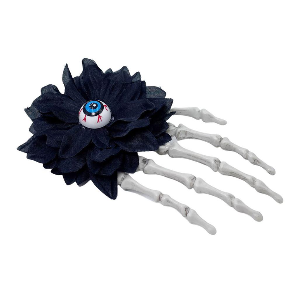 Unique Skeleton Grip Hairpins Theme Hair Clip Costume Party Headwear for Halloween Dress Up and Themed Gatherings