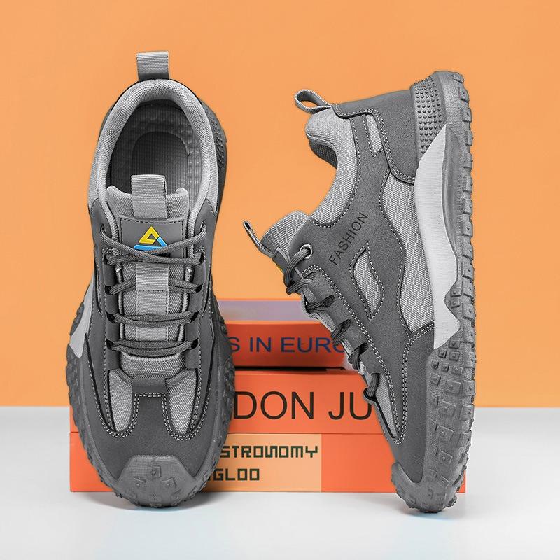 Men's Shoes, Spring New Sneakers, Men's Mountaineering Casual Shoes, Men's Breathable Mesh, Construction Site Labor Protection Shoes