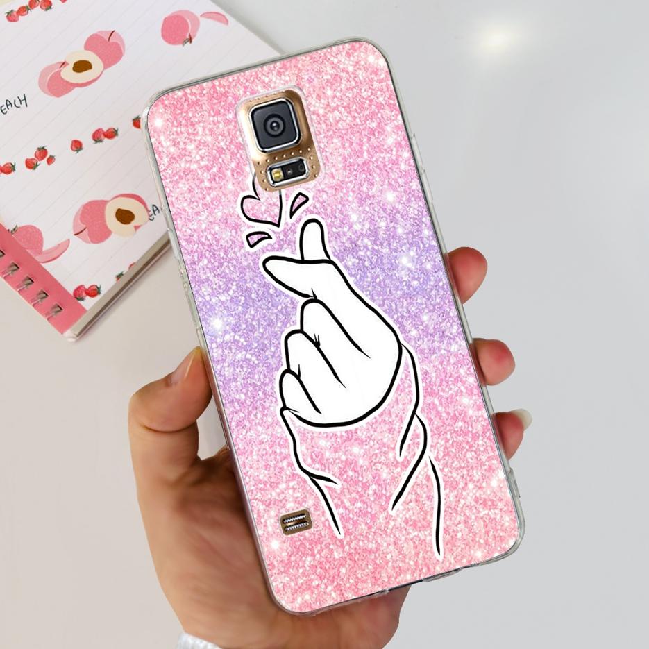 For Samsung Galaxy S5 Case G900F G900I G900M G900A G900T Cute Painted Cover Soft TPU Phone Case For Samsung S5 S 5 GalaxyS5 Bags