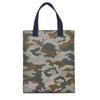 Kusguru Japan Women's Square Tote Bag with Vinyl-Coated Lining, Green