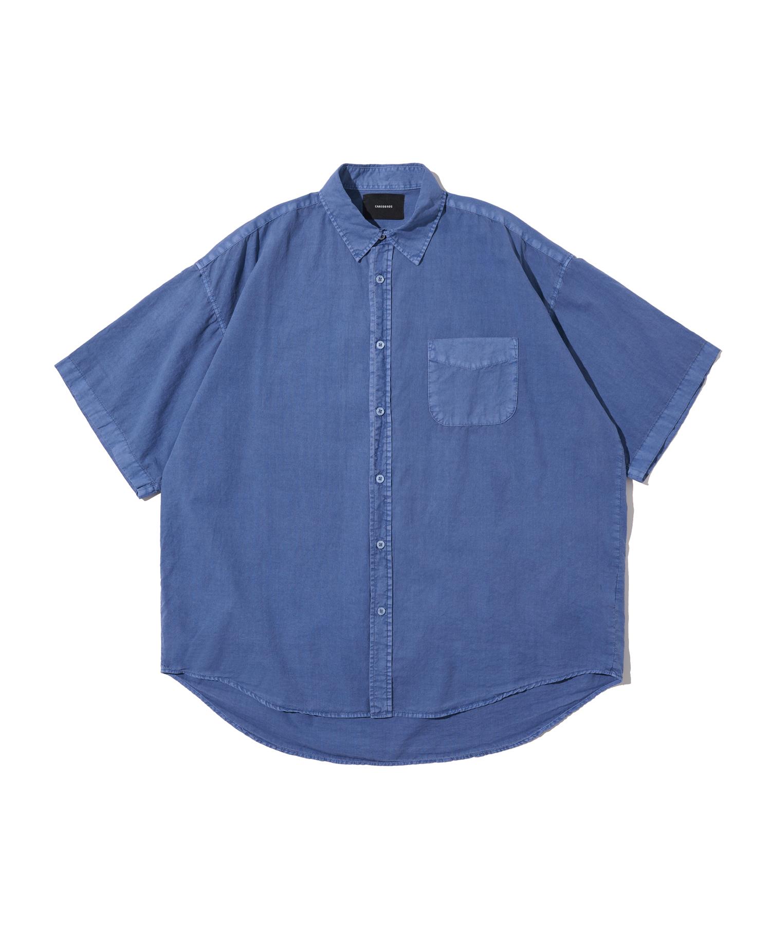 Cargo Bros Cb Pigment Short Sleeve Shirt (Navy) Free