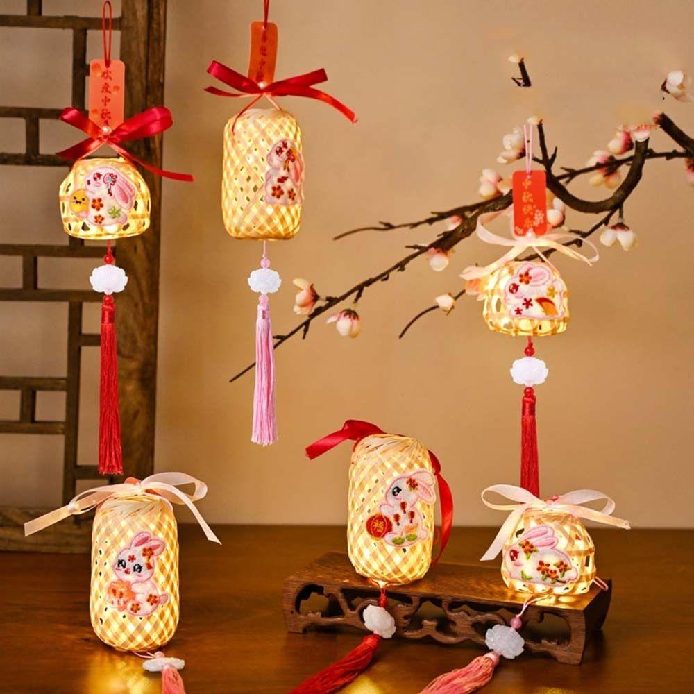 

Светящийся фонарь на Праздник середины осени Заяц Заяц Фонарь Женщины Style E