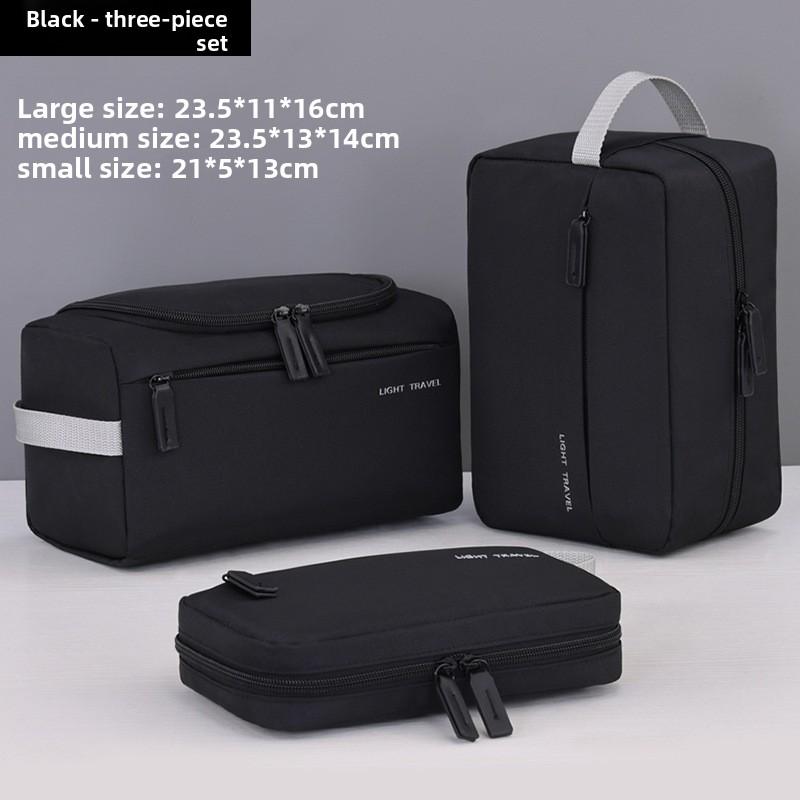 Špičkový dojem, Velkokapacitní cestovní, Pánská kosmetická taška, Tři v jednom, Rozdělené úložné prostory, Kosmetická taška, Taška na fitness a plavání