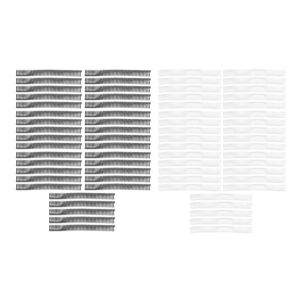 35PCS  Paper Binding Coils 25.4mm Diameter 48 Loops 4:1 Pitch Plastic Spiral Wire Spines 215 Sheet