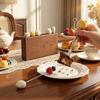Cartoon Cat Fruit Fork Set Draining Function Rust-Proof Fruit Forks Storage Box Decorative Portable Fruit Skewers Outdoor Dining