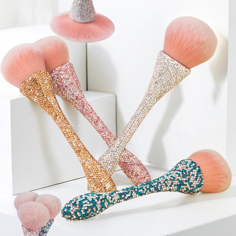 Štětec na make-up s diamantovou rukojetí Volný štětec na pudr štětec na tvářenku Profesionální štětec na make-up štětec na make-up na tvářenku Měkký kartáč na vlasy