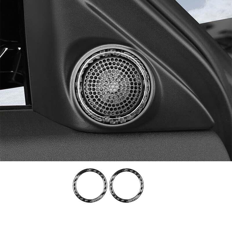 A Pillar Real Carbon Fiber For Range Rover Evoque 20-2023 Speaker Sound Ring