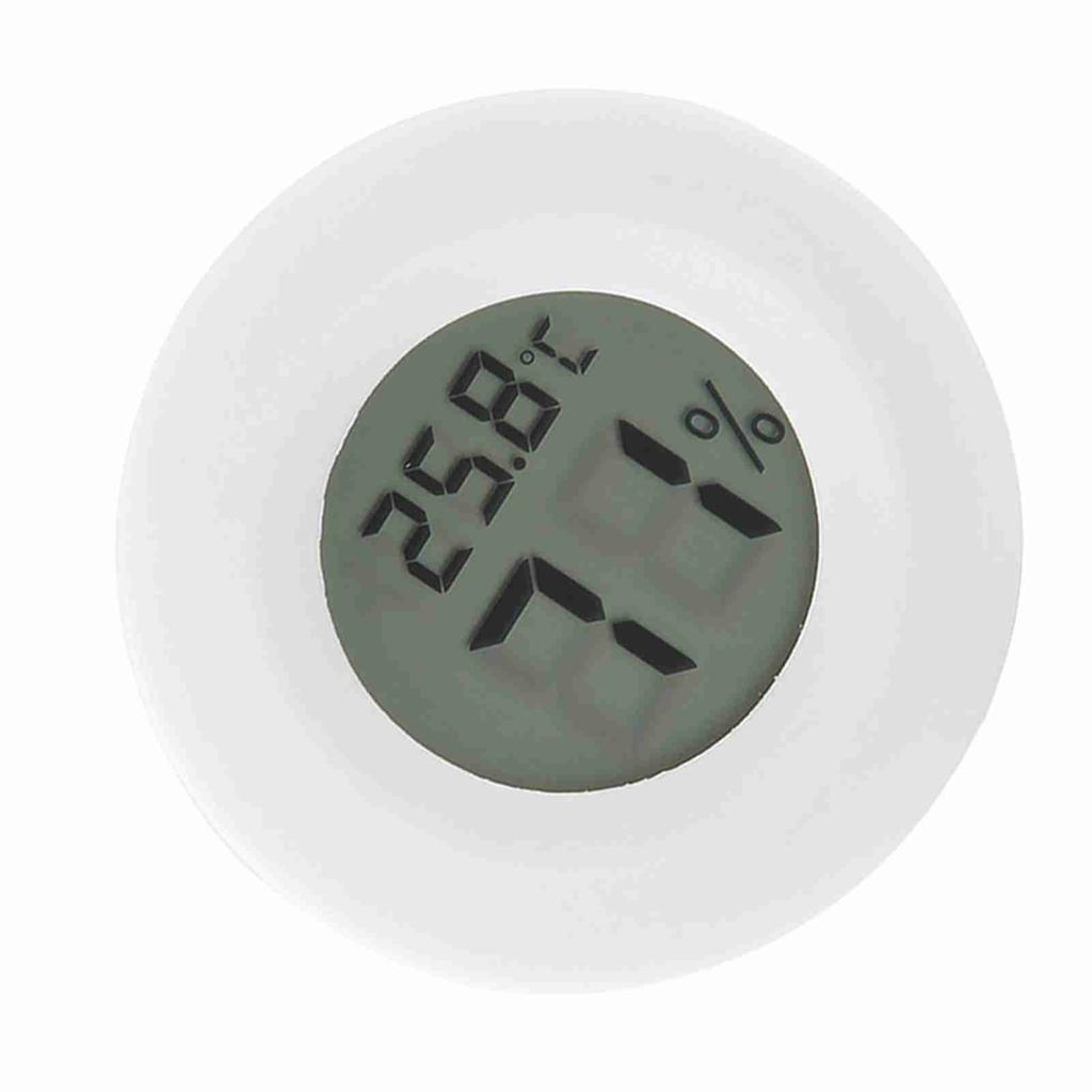   Digital LCD Thermometer Hygrometer Round Shape Temperature Humidity Meter for Reptile