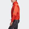 Adidas Drawstring Stand Collar Pullover Outdoor Running Sports Knit Sweatshirt Women Sweatshirt Rust-Red EA2201