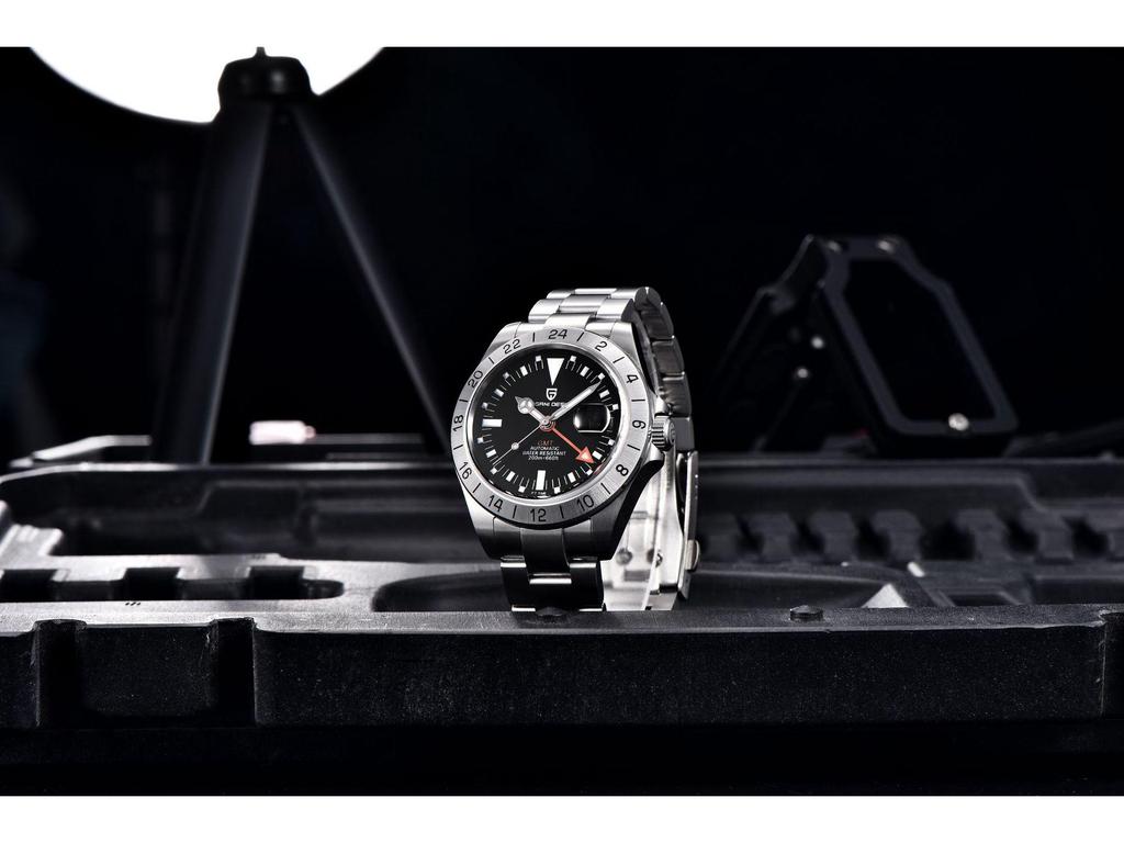 Pagani Design Herren GMT Automatische Mechanische Uhr PD1693