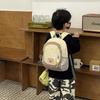 Contrast Childrens Color Backpack With Canvas Material For Daily Style College