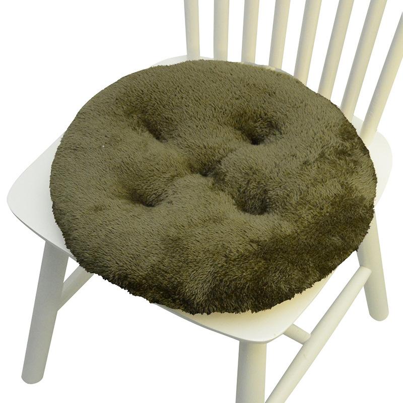 Thicken Plush Seat Pads Cushion Chair Soft Cushion New Home Dining Chair Pads Non-Slip Warm Office Computer Game Chair Pad 40x40