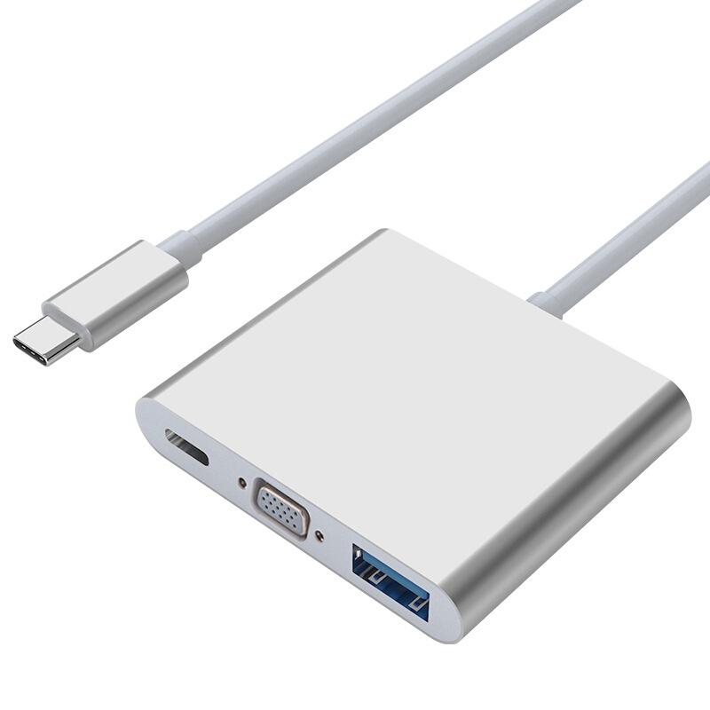 USB Type-C Expansion Dock with Multi-Port HDMI Hub and Ethernet Adapter