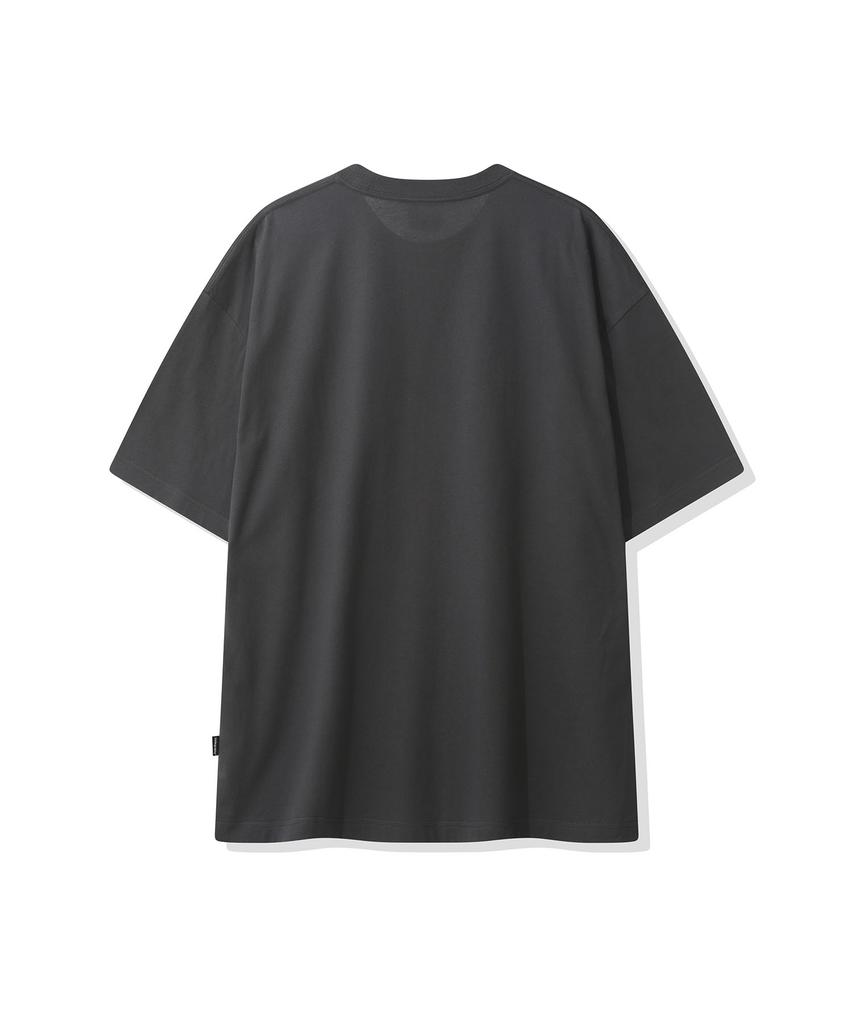 CGP Cgp Arch Logo Extra Oversized Short Sleeve T-Shirt - Charcoal