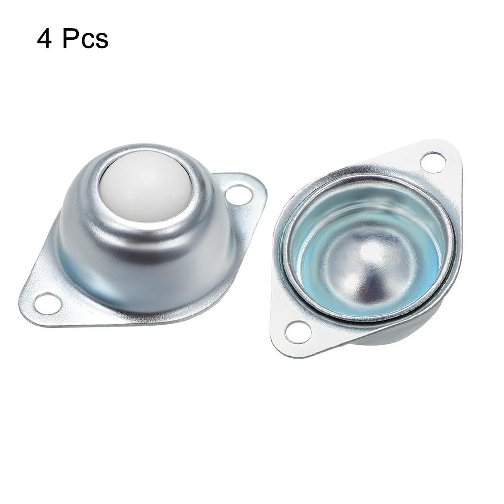 uxcell Ball Transfer Bearing 10kg Load Flange for 16mm Unit, Capacity, Mount, Nylon, Transmissions, Diameter, 4-Pack