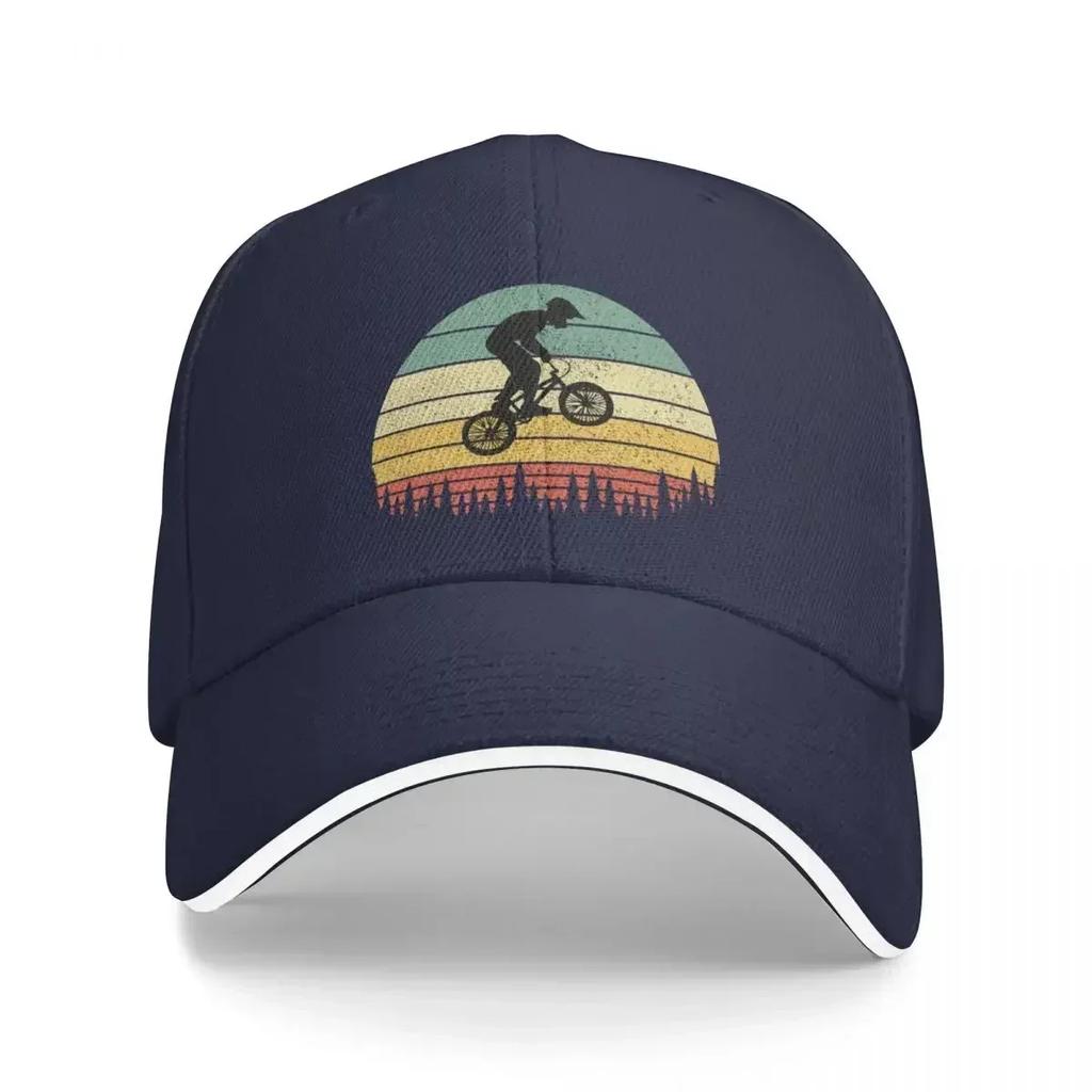 BMX Bike Boy Jumping Over Trees at Sunset Baseball Cap New In The Hat Hat Luxury Brand Golf Wear Vintage Girl Unisexs