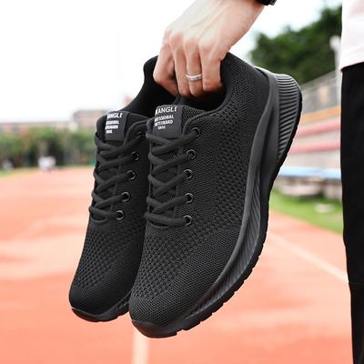 Fliegende gewebte Freizeitsneaker leichte Laufschuhe Riemen Sommer Netzschuhe