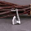 Hip Hop Punk Viking Axe Drop Earrings Fashion Celtic Knot Rune Amulet Earrings Rock Biker Boys Stainless Steel Accessories